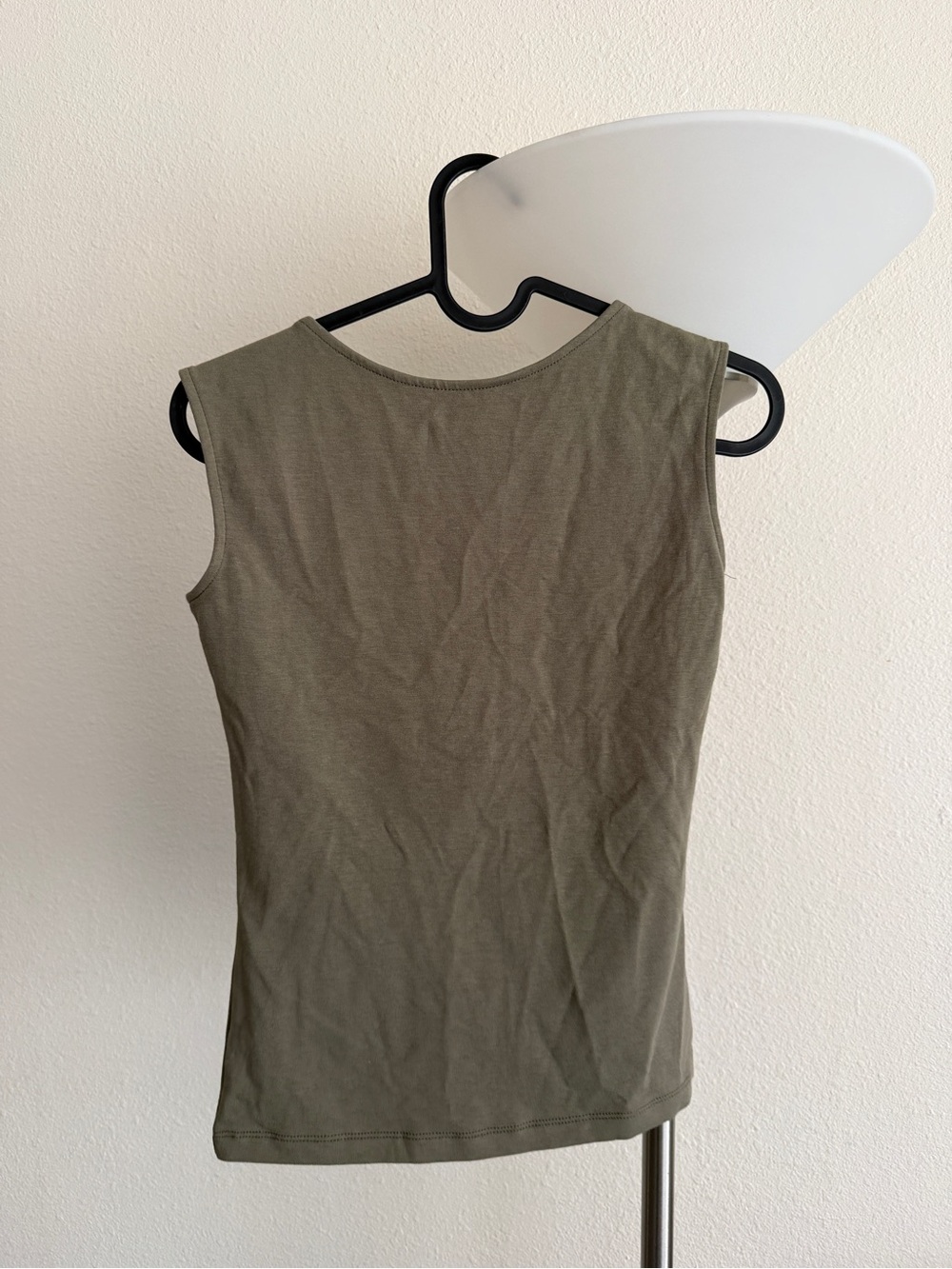 Madewell Olive Tank Top — Sleeveless Ribbed Style